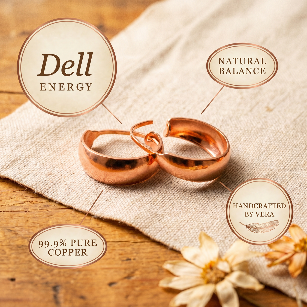 Emily's Dell Copper Earrings