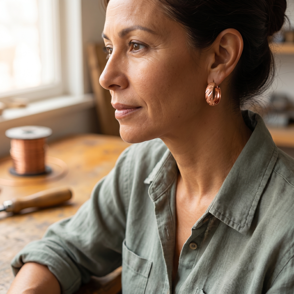 Emily's Vale Copper Earrings