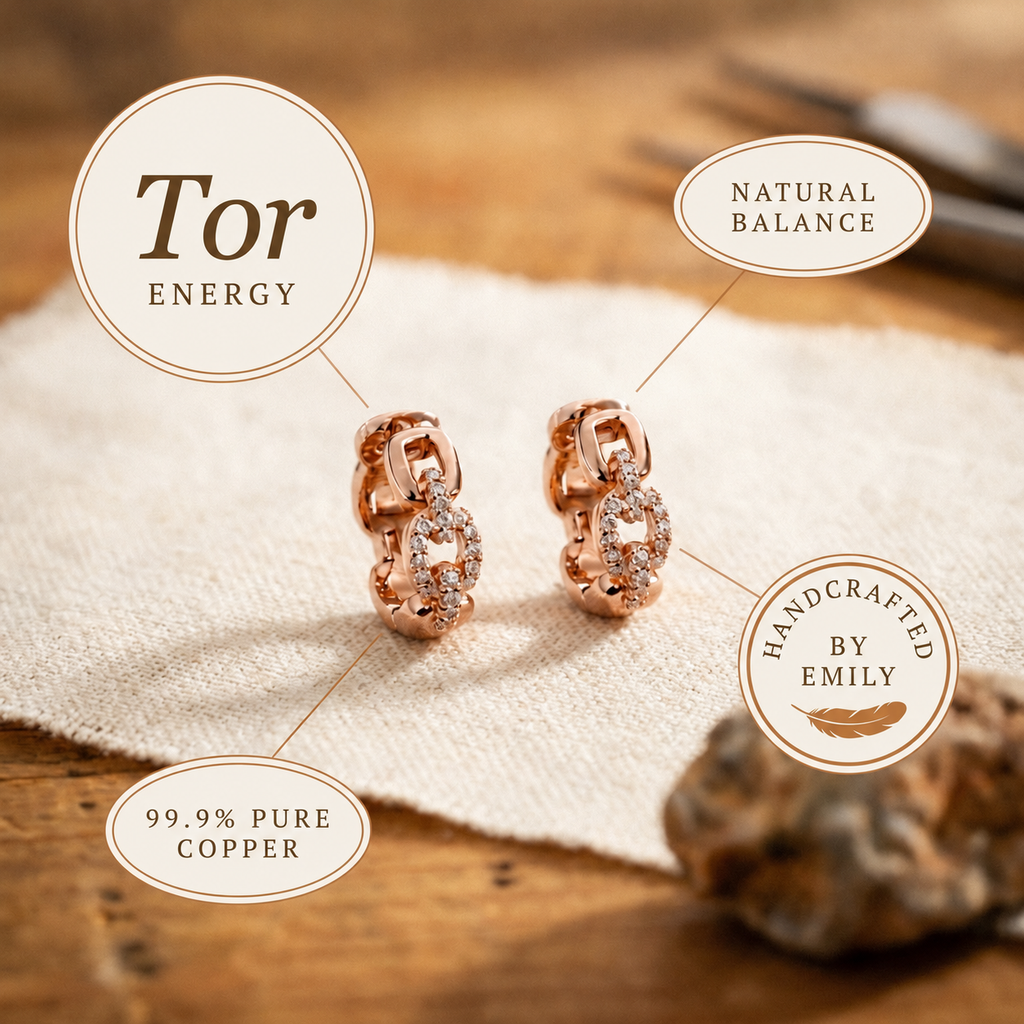 Emily's Tor Copper Earrings