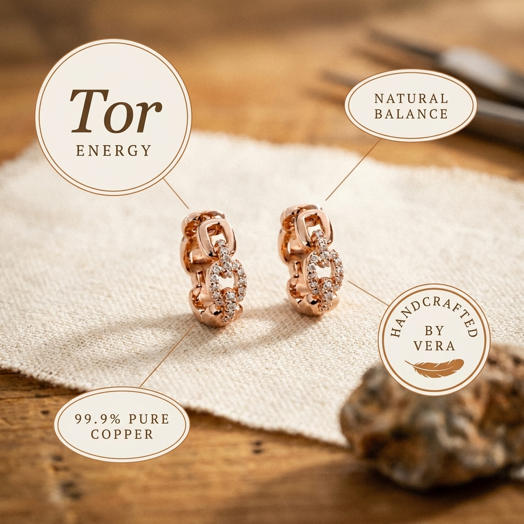 Emily's Tor Copper Earrings