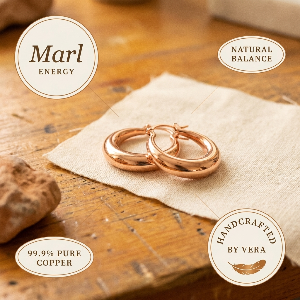 Emily's Marl Copper Earrings