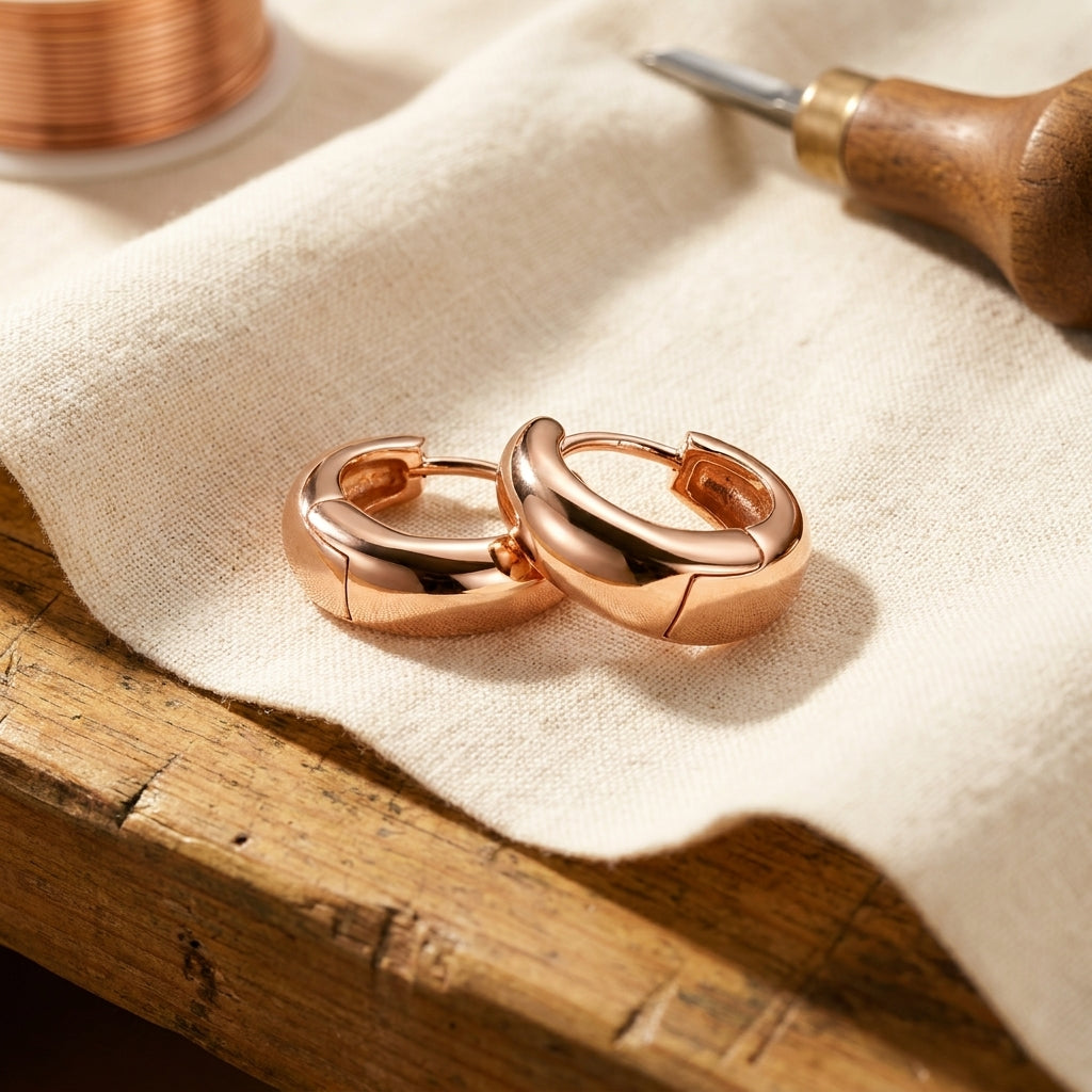Emily's Linnet Copper Hoop Earrings