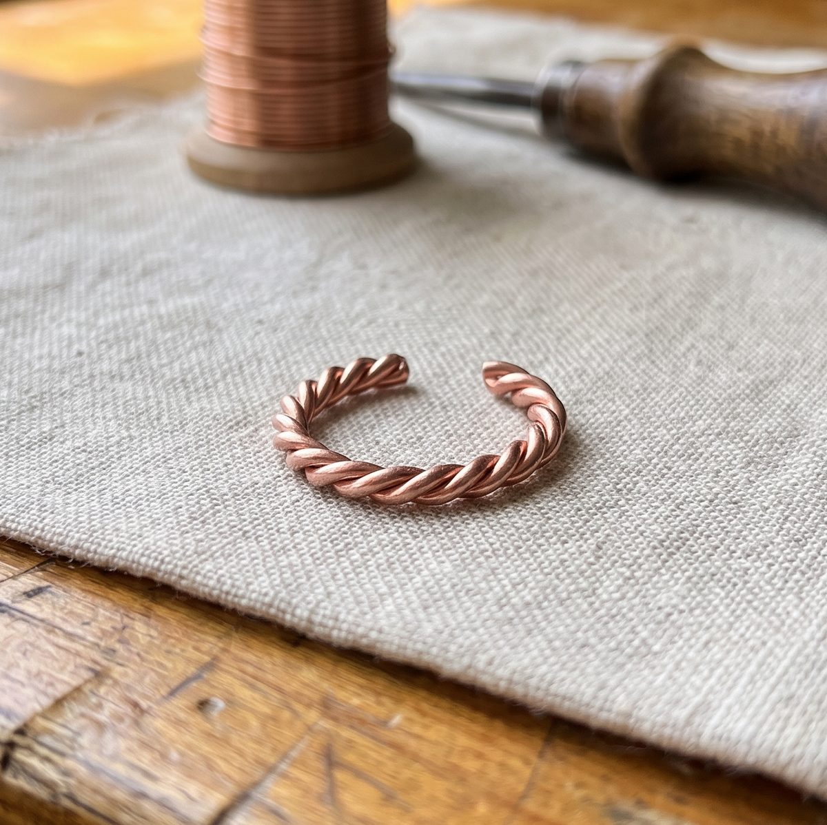 Emily's Copper Tensor Ring