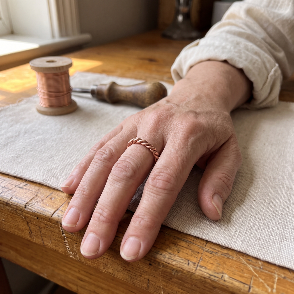 Emily's Copper Tensor Ring