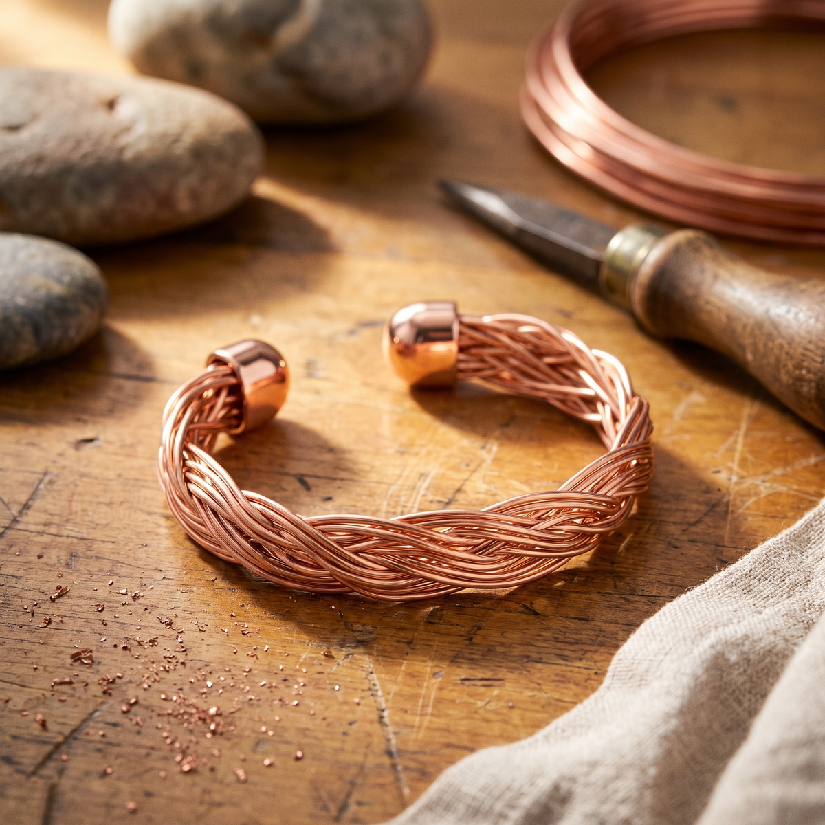 Emily's Elm Copper Cuff Bracelet
