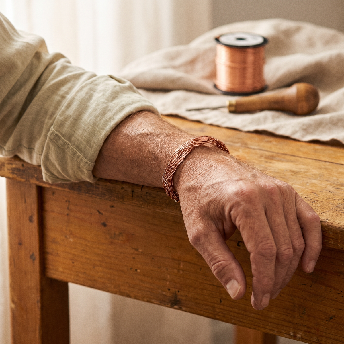 Emily's Elm Copper Cuff Bracelet