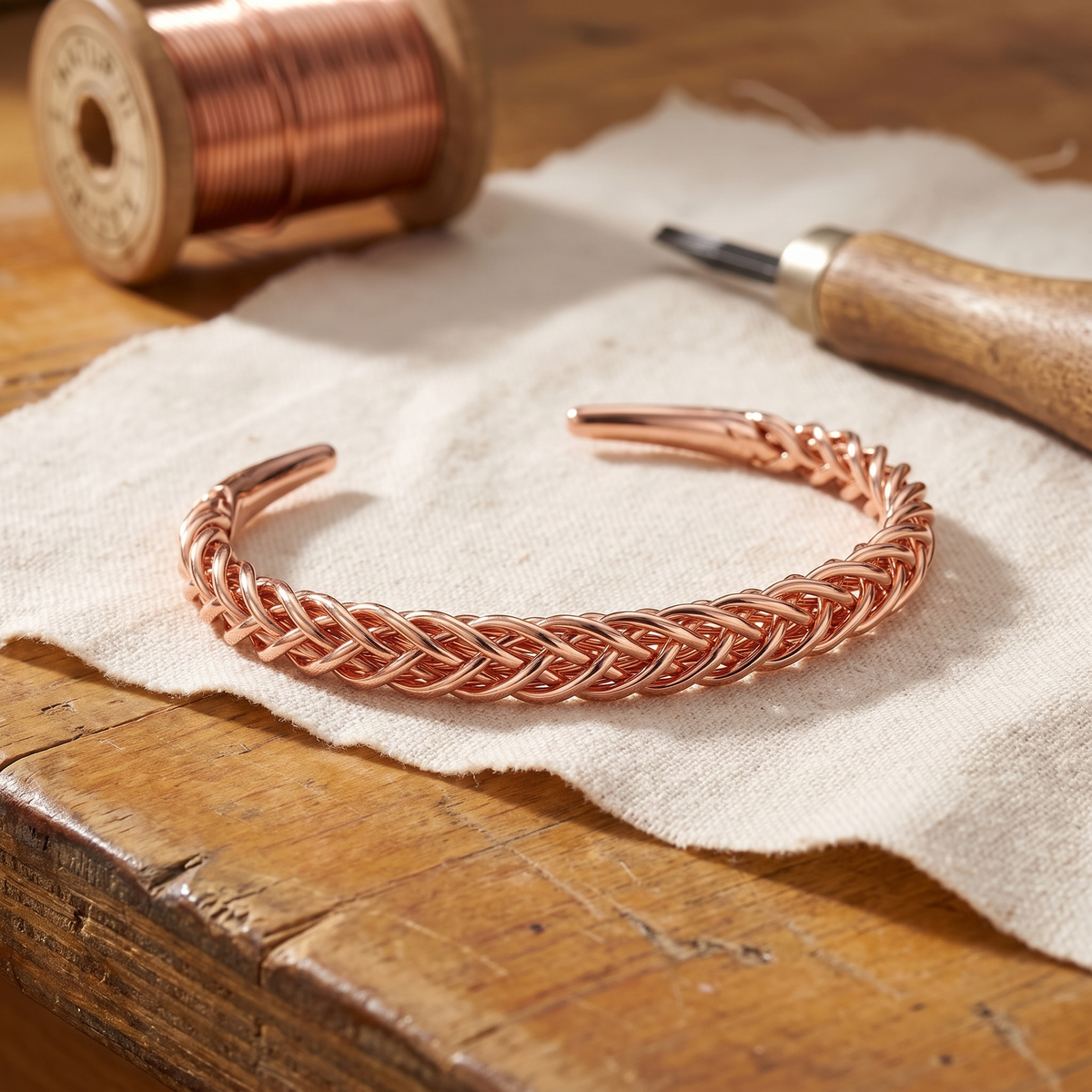 Emily's Fox Copper Bracelet