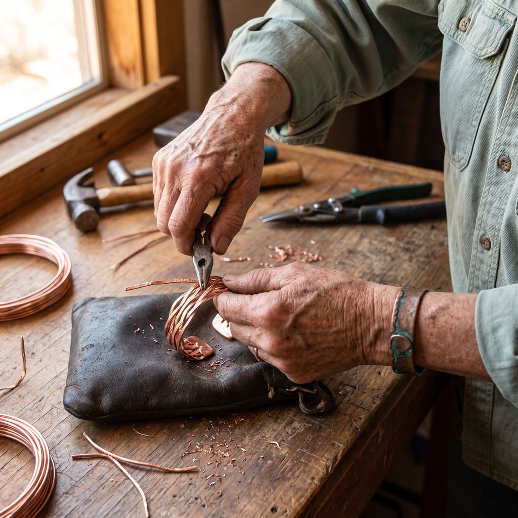 Emily's Wisp Copper Bracelet