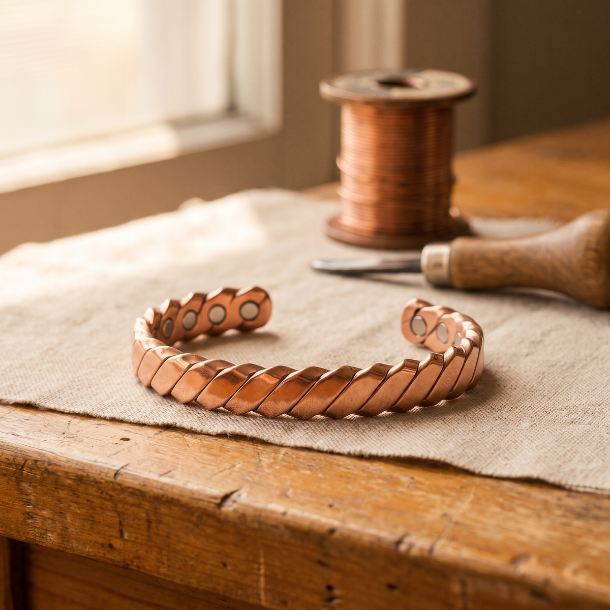 Emily's Moss Copper Bracelet