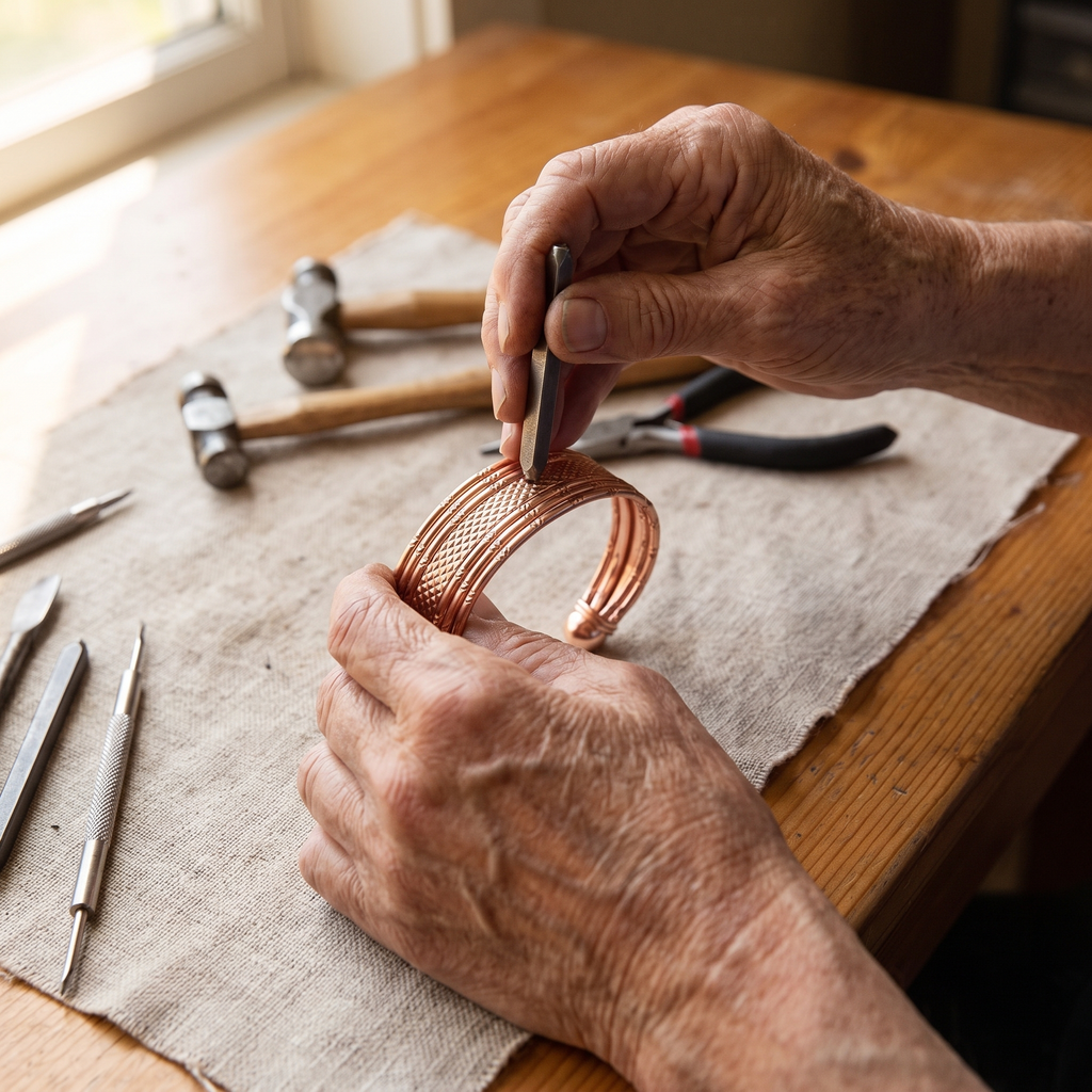 Emily's Bracken Copper Bracelet