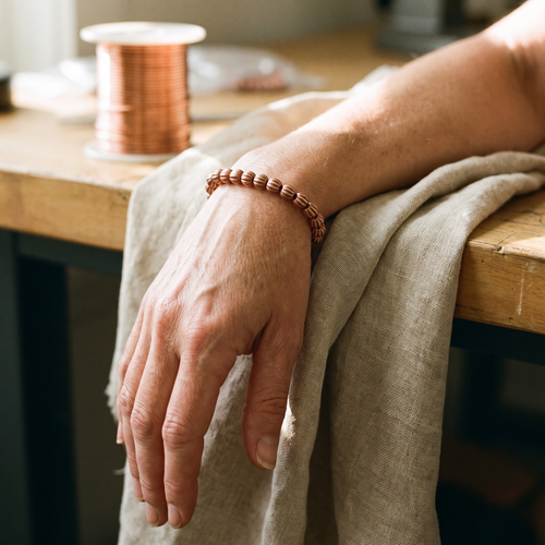 Emily's Bark Copper Bracelet