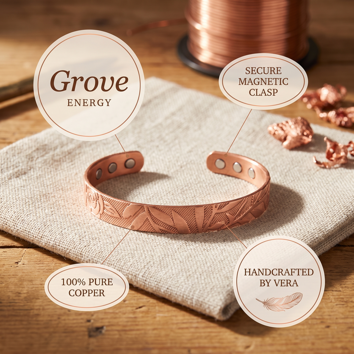 Emily's Grove Copper Bracelet