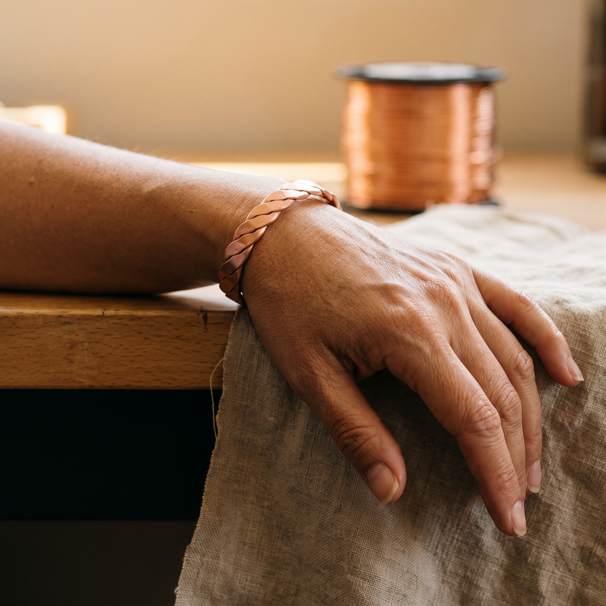 Emily's Reed Copper Bracelet