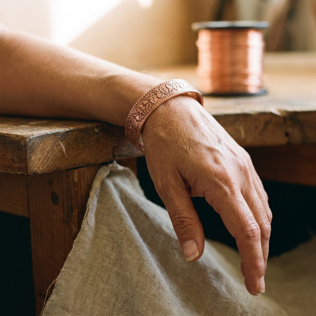 Emily's Timber Copper Bracelet