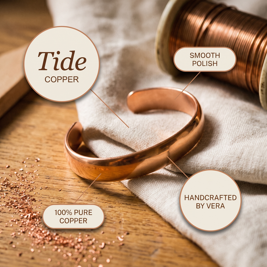 Emily's Tide Copper Bracelet