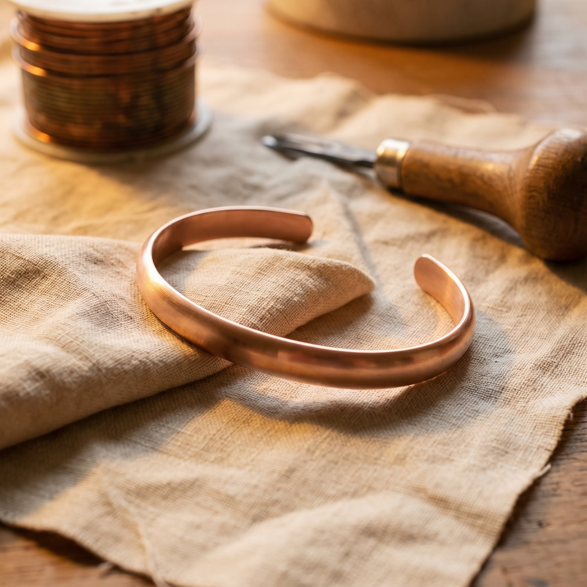 Emily's Flow Copper Bracelet