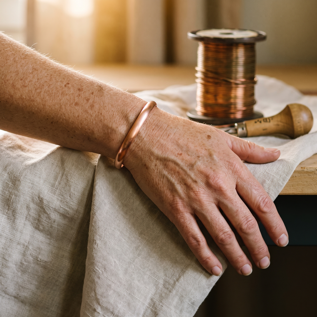 Emily's Flow Copper Bracelet