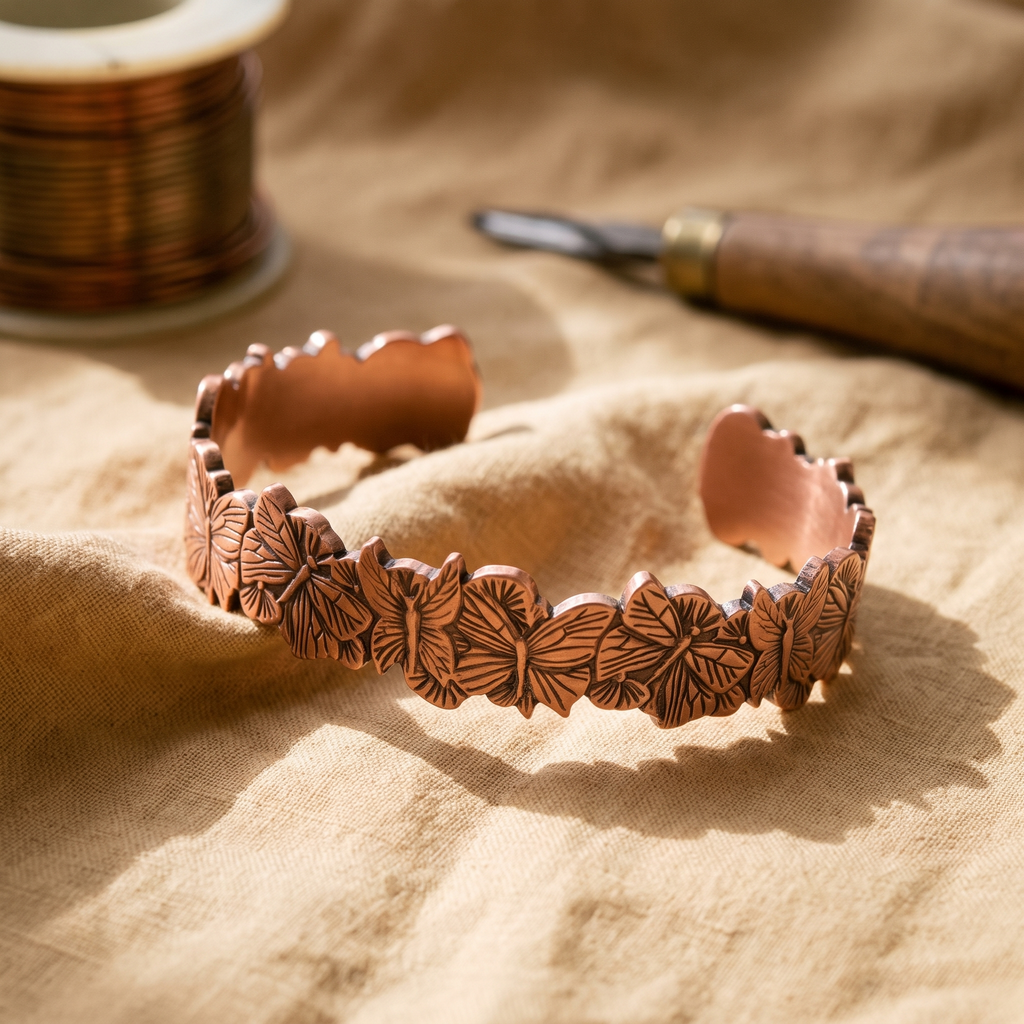Emily's Sky Copper Bracelet