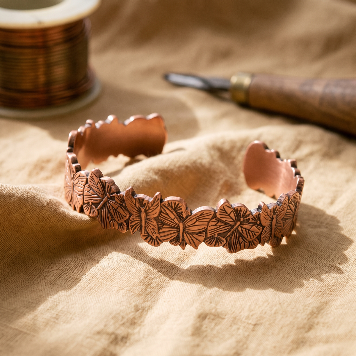 Emily's Sky Copper Bracelet