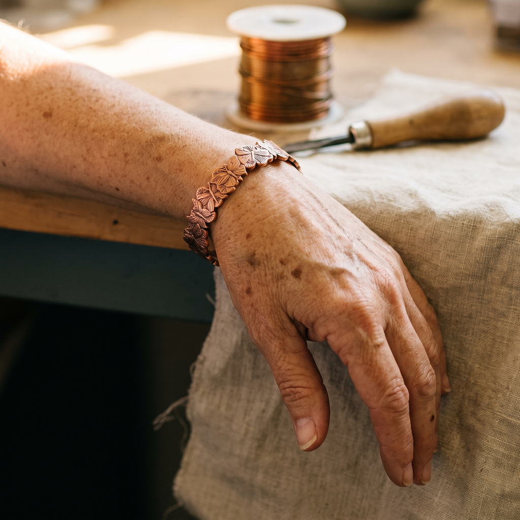 Emily's Sky Copper Bracelet