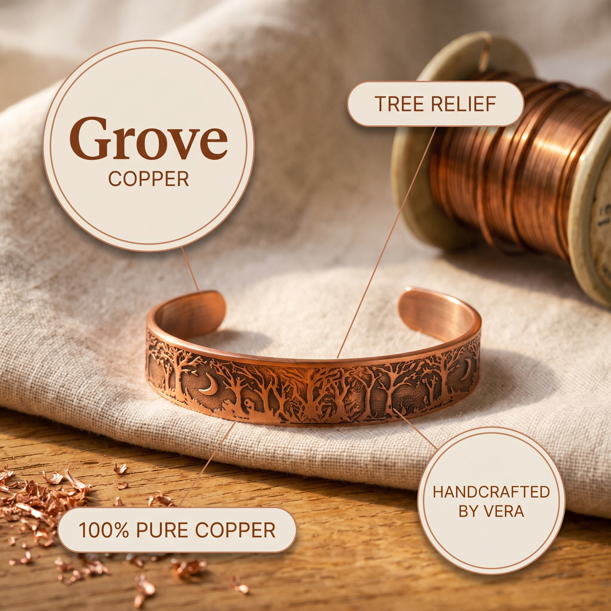 Emily's Grove Copper Bracelet